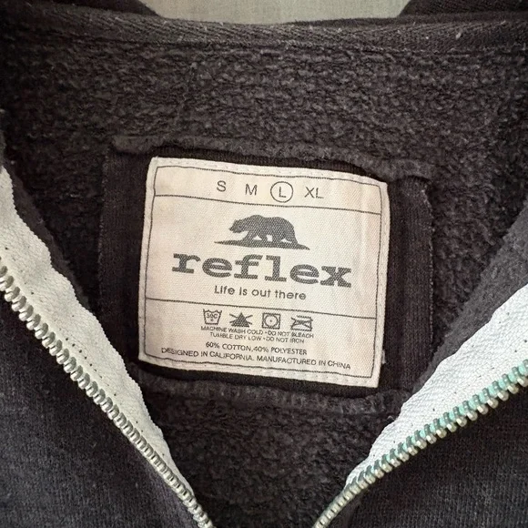 Reflex Gray Textured Hoodie - Picture 3 of 4